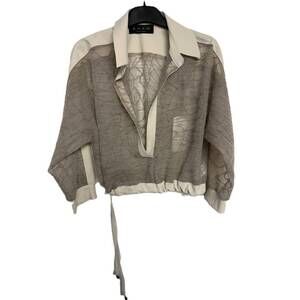 NEW SHAN women's cropped top in beige